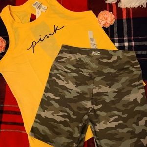 💋NWT💋 Vs PINK Tank Top & Ultimate Shorts Set!